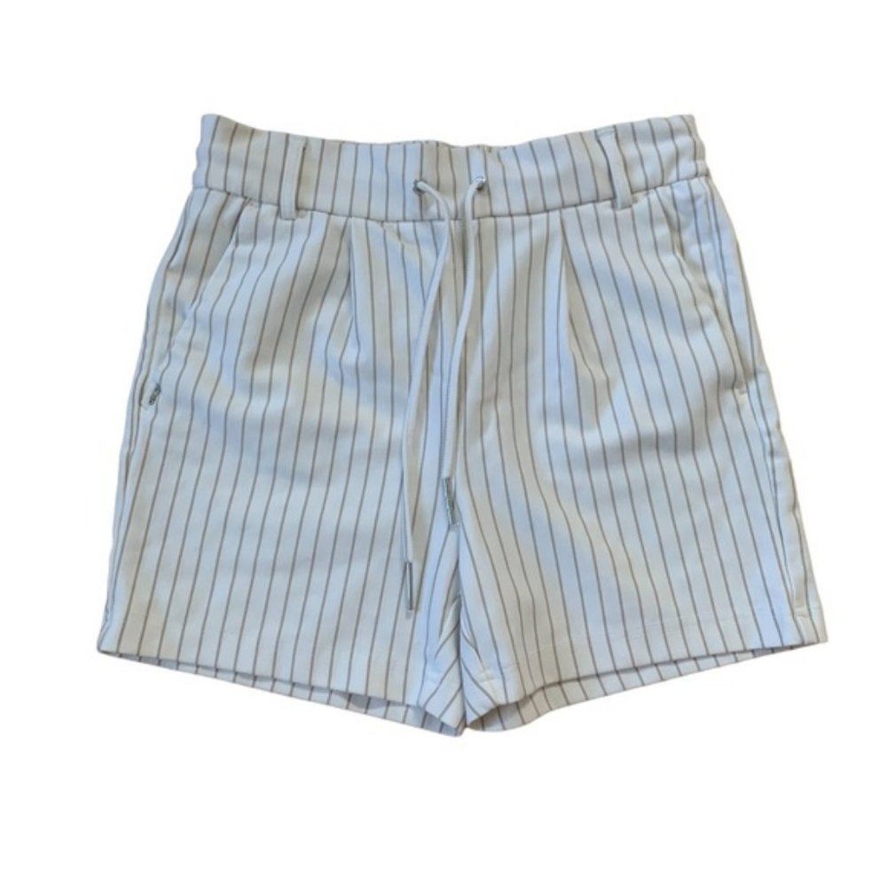 White Only Striped Shorts Size Small